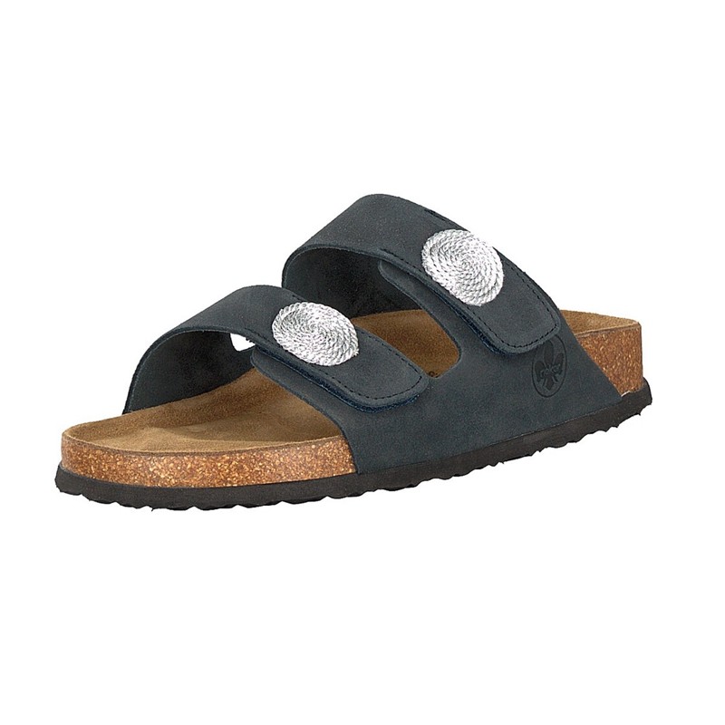 Pantufas Rieker V9379-14 Para Mulher - Azuis